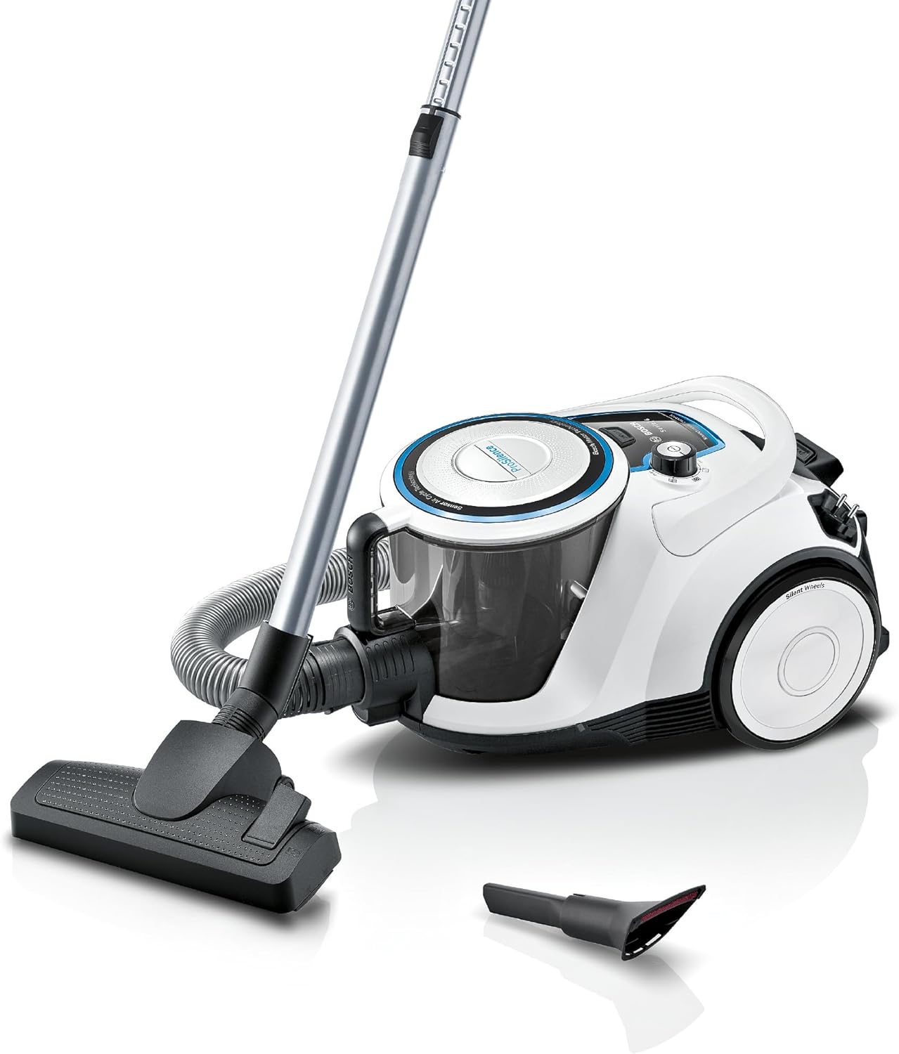 BGC41LSIL, leise 69 db(A), Weiss