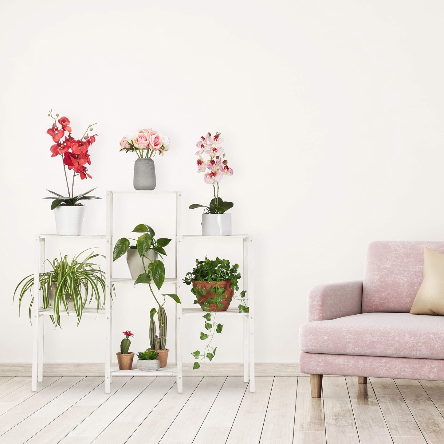 Blumenregal mit 6 Ablagen, Medium