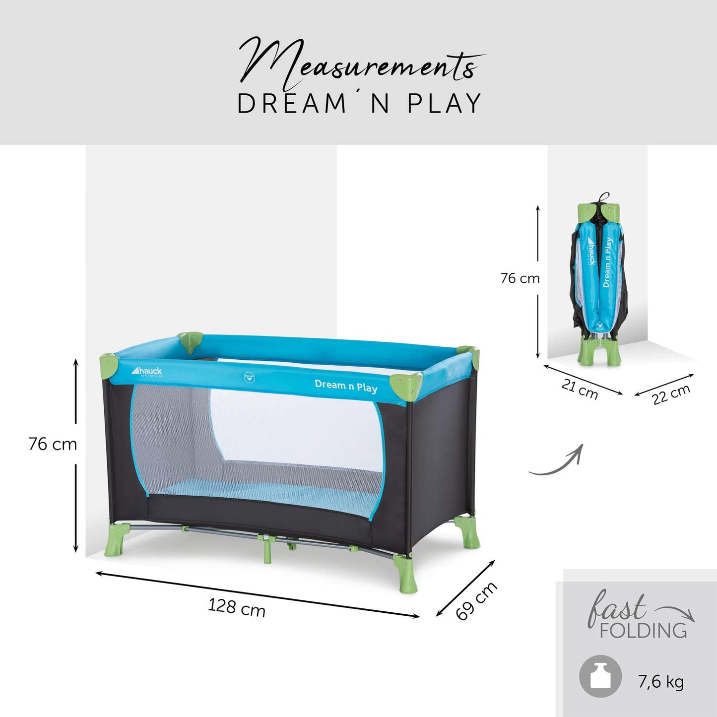 Reisebett Dream N Play, Blau