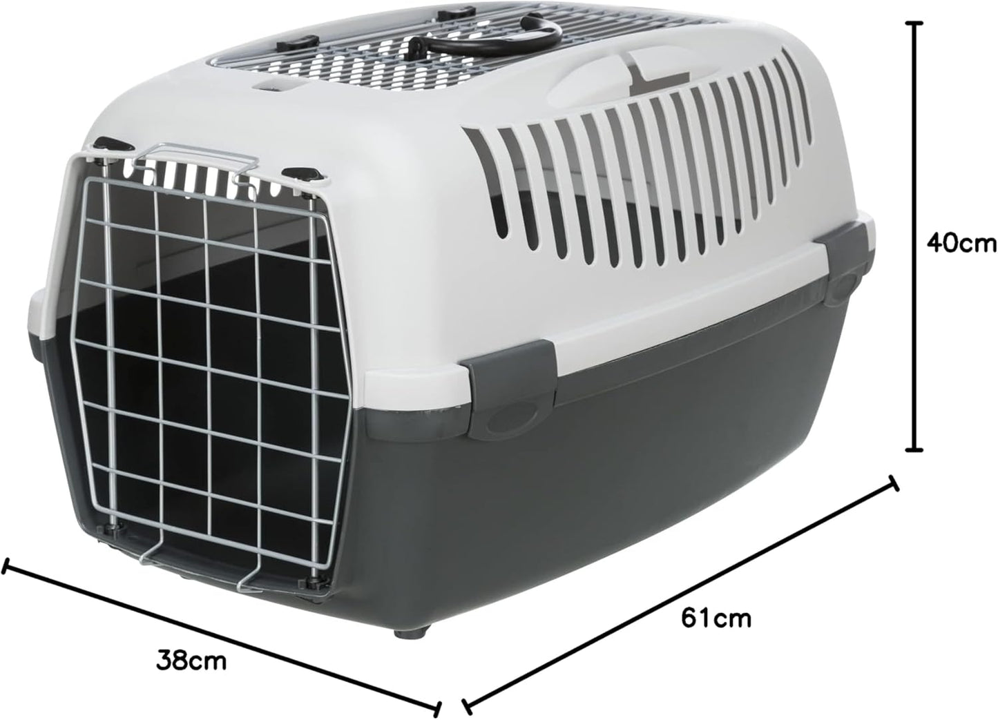 Transportbox Capri 3 Open Top, grau, L 61 x B 38 x H 40 cm