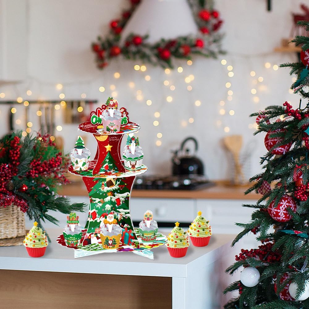 Weihnachtsbaum Cupcake-Ständer, Weihnachten