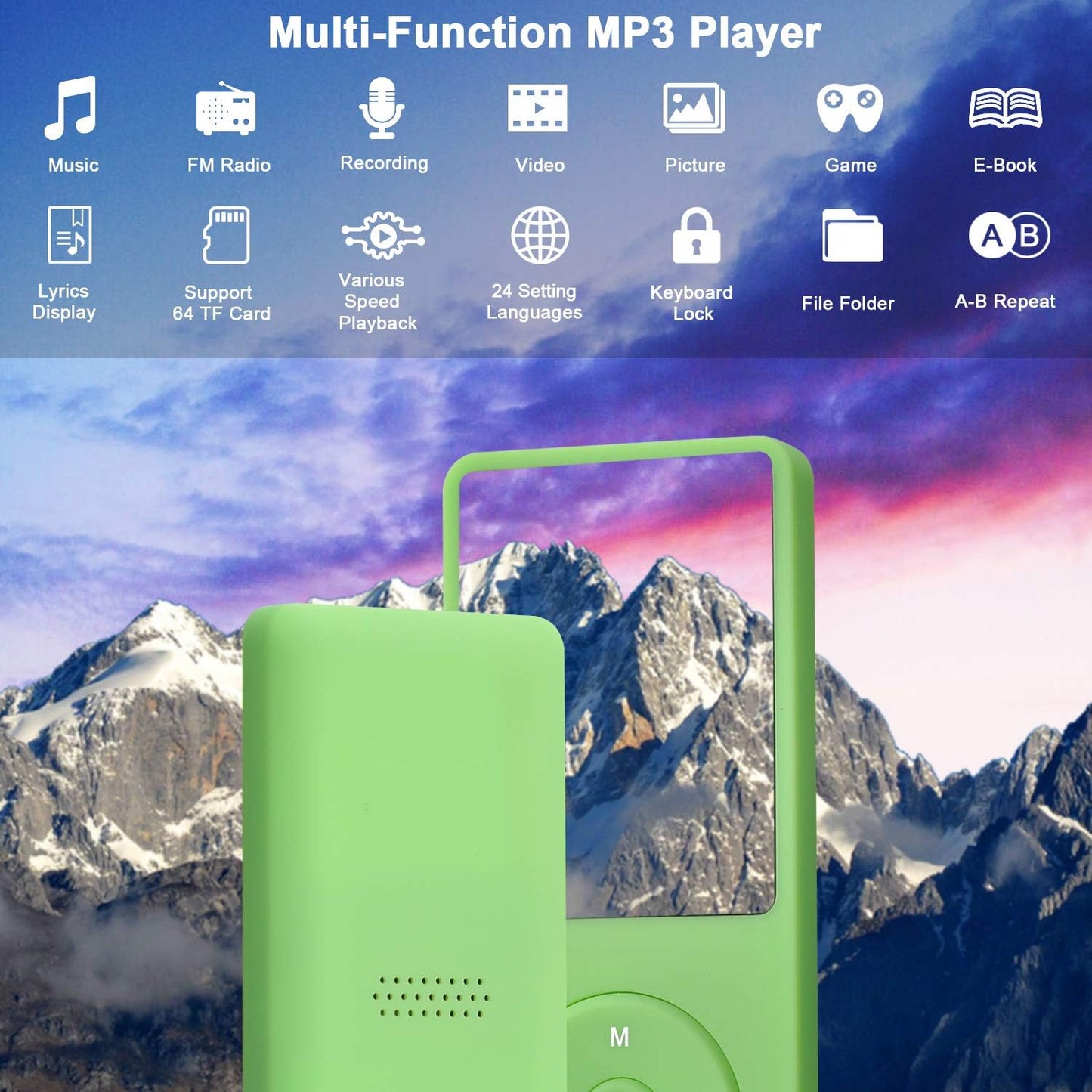 Music Player, 8G, Grün