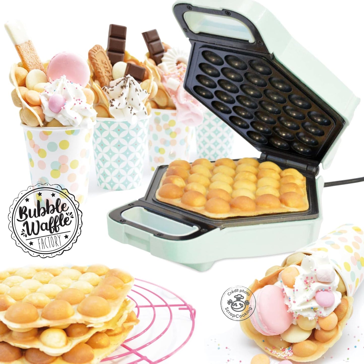 Waffeleisen für Bubble-Waffel