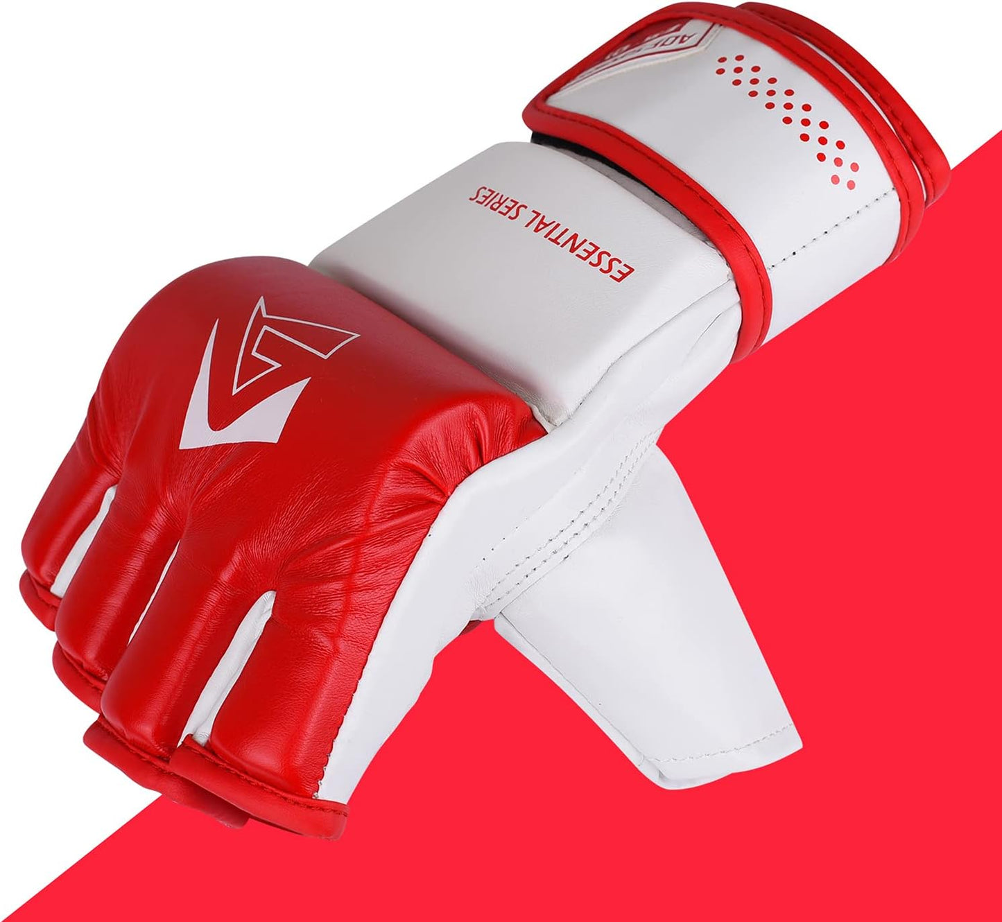 Open Palm MMA Trainingshandschuhe für Kampfsport und Boxsack, Rot L