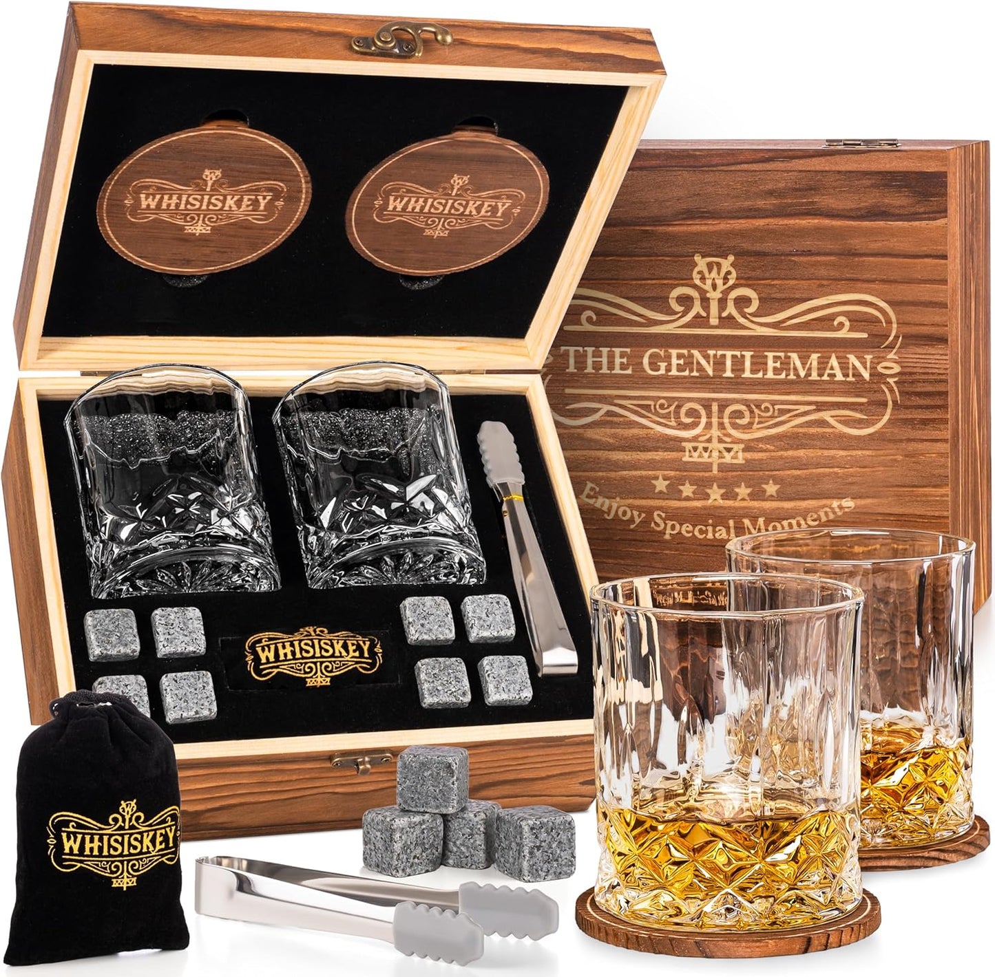Whisky Gläser Set, The gentleman
