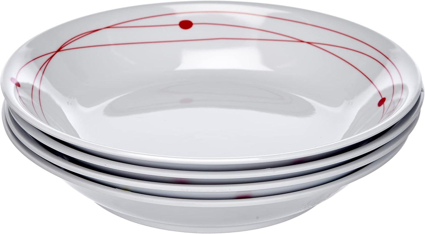 16-teiliges Geschirr-Set, Rot