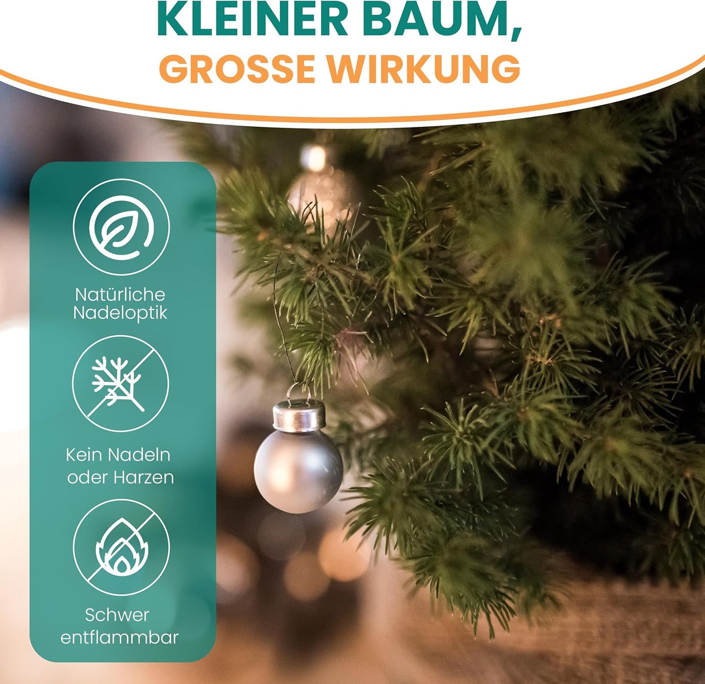 Künstlicher Weihnachtsbaum inkl. Lichterkette