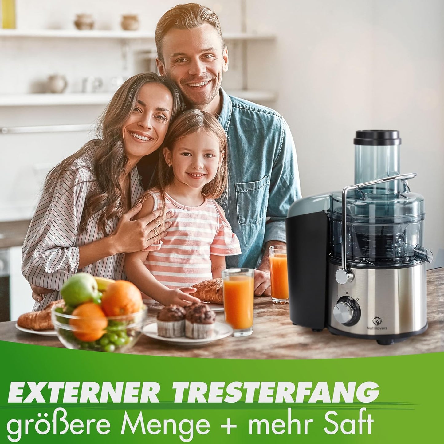 Quick-Juicer Max, QUICK-JUICER MAX (externer Tresterfang)