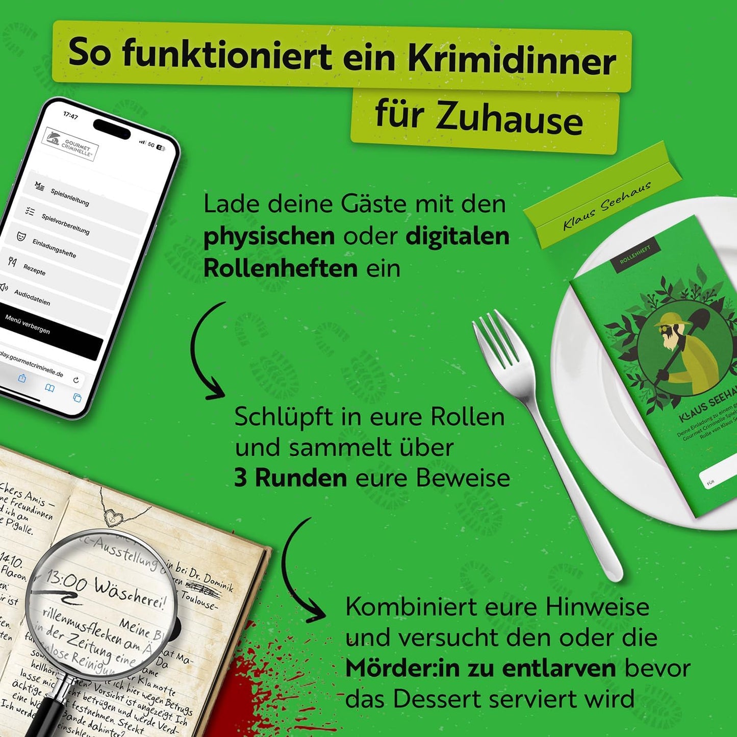 Mord durch Gartenzwerg - Krimidinner, Mord durch Gartenzwerg