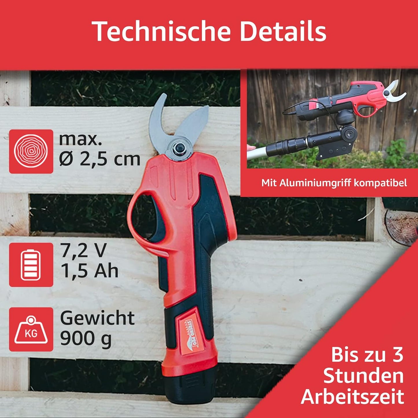 Astschere, Mit Teleskopgriff