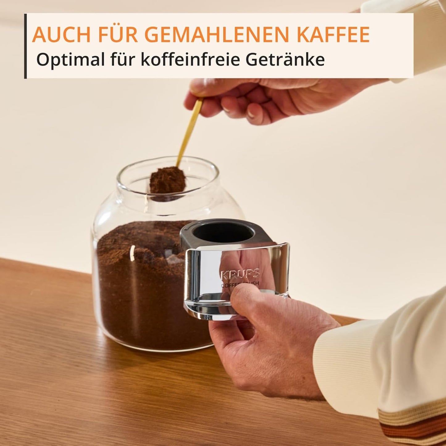 Coffee Crush Extra Kaffeevollautomat, Beige