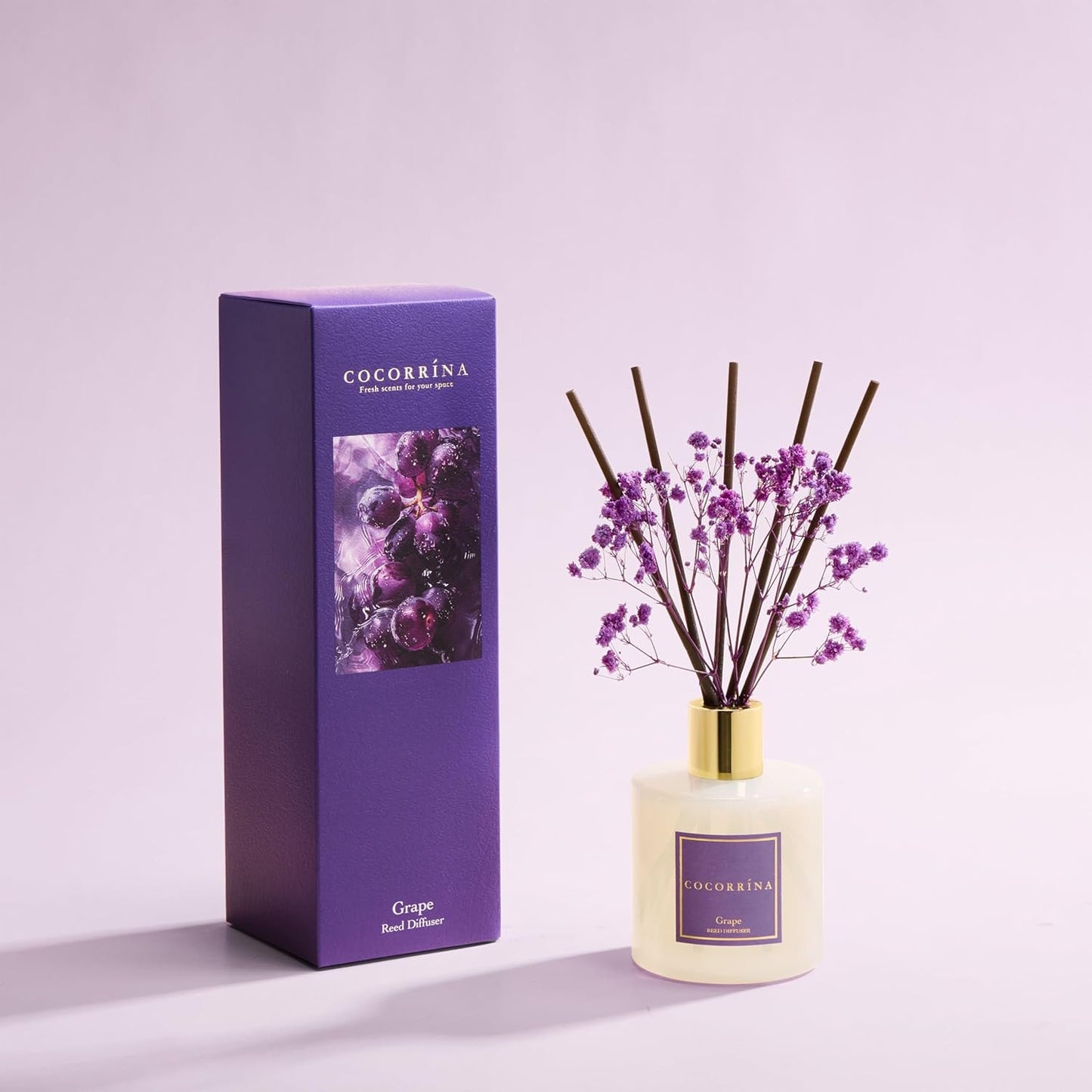 Raumduft mit 8 Duftstäbchen, Grape Raumduft/200ML/1 Stück