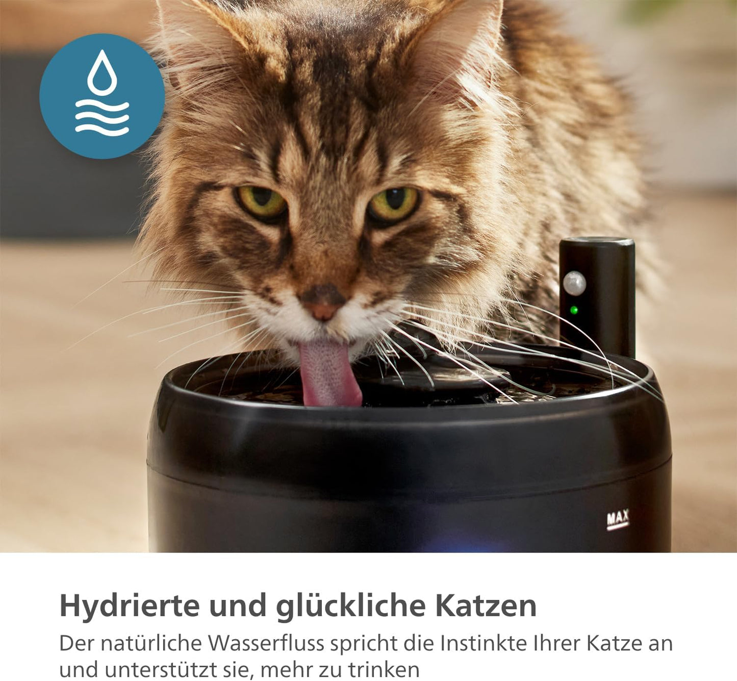 Intelligenter Katzenbrunnen mit Auslaufschutz PAW3210/02