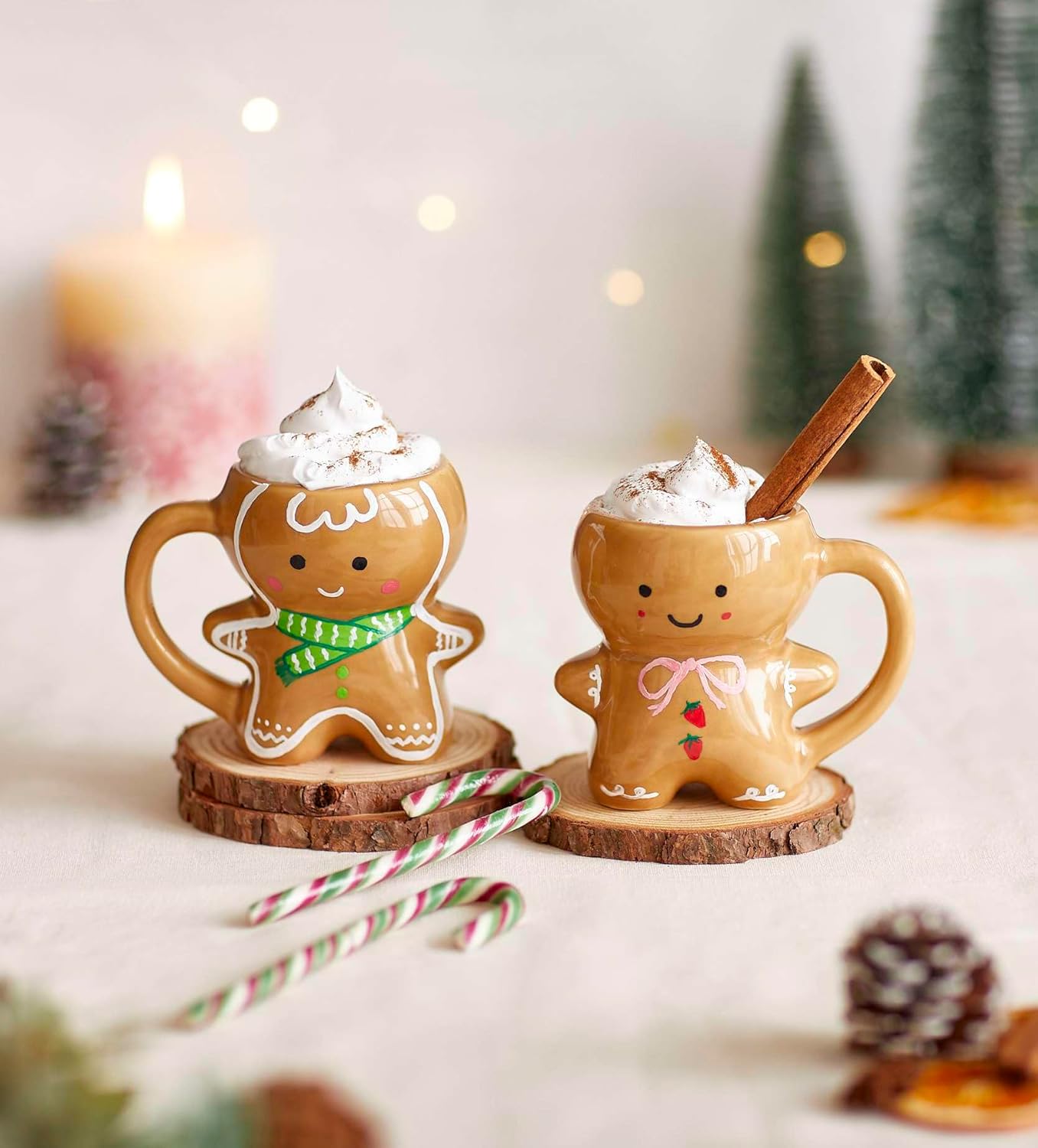 Lebkuchen-Weihnachtstassen-Malset, Einzeln Lebkuchen-Tassenmalset
