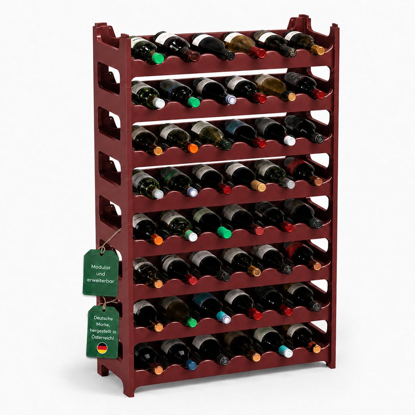 Weinregal für 48 Flaschen, Braun 48 Flaschen