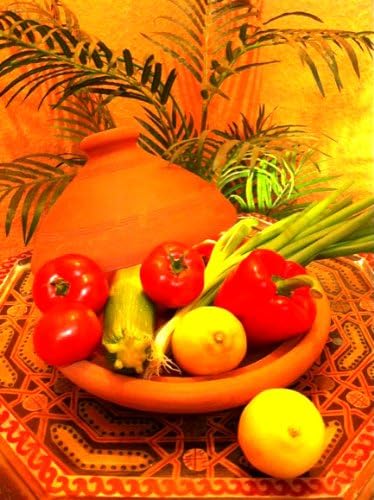 Marokkanischer Tajine-Tontopf (26 cm, handgetöpfert), 26cm