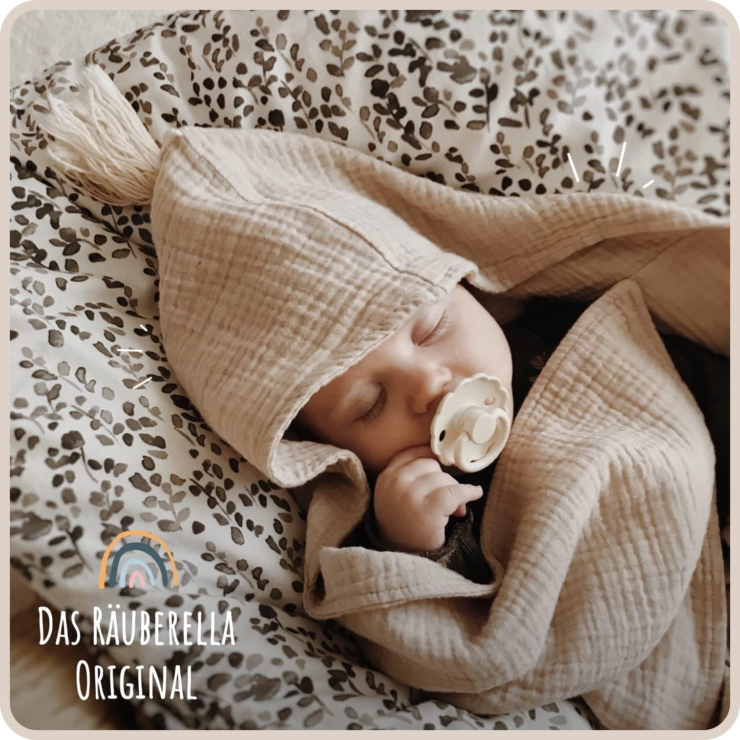 Baby-Kapuzenhandtuch, Beige