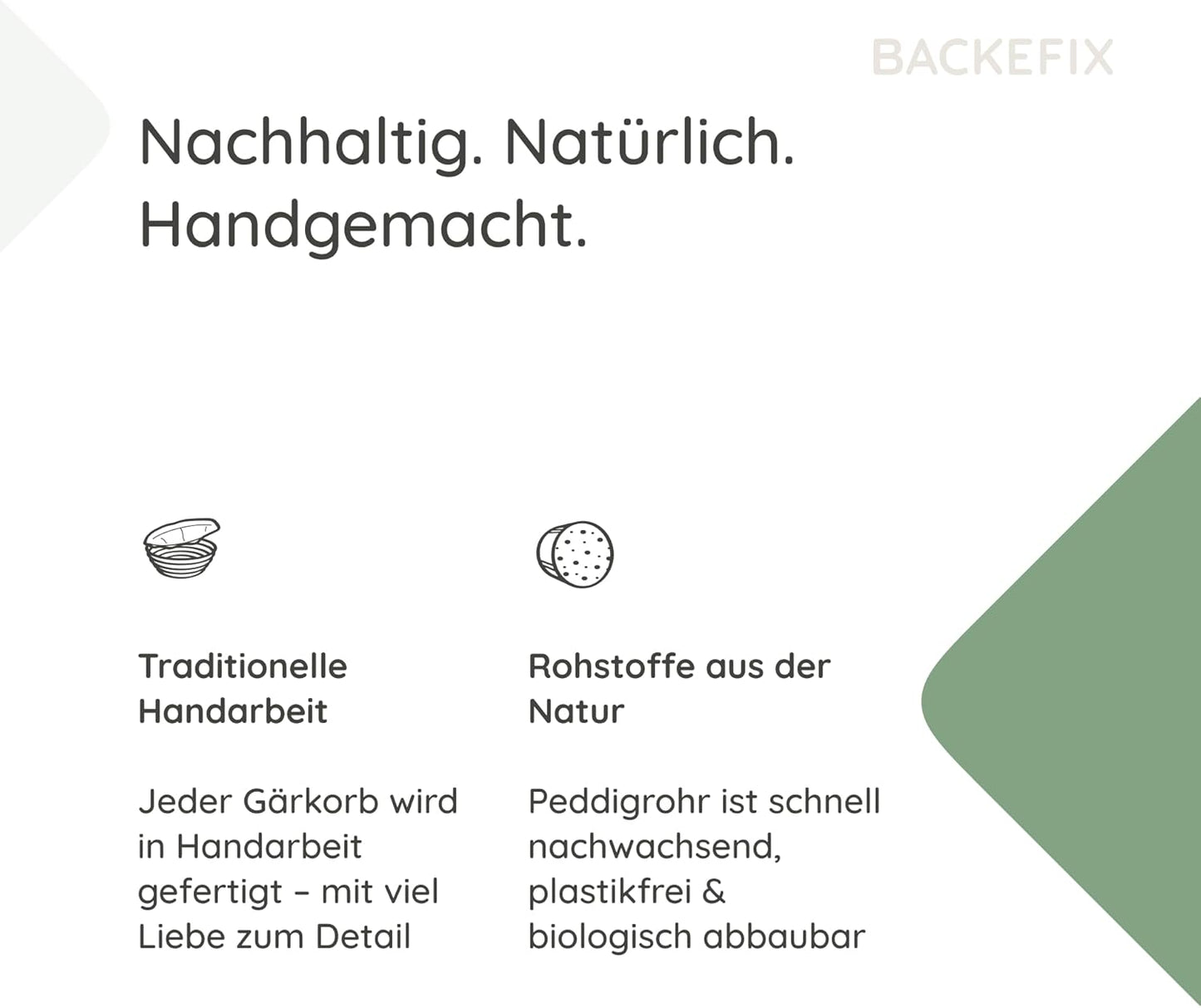 Gärkörbchen mit Bezug, rund Ø 25cm