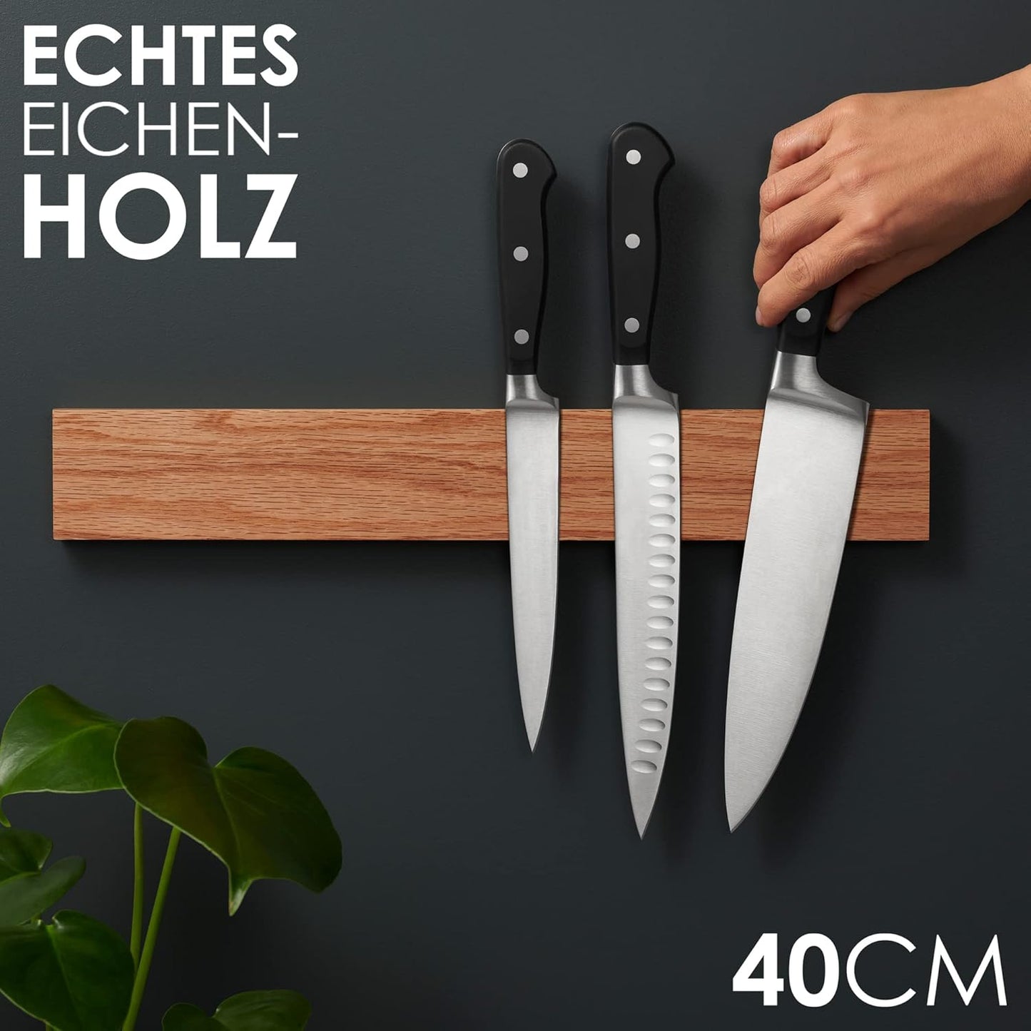 Magnetleiste, Leiste, Eichenholz