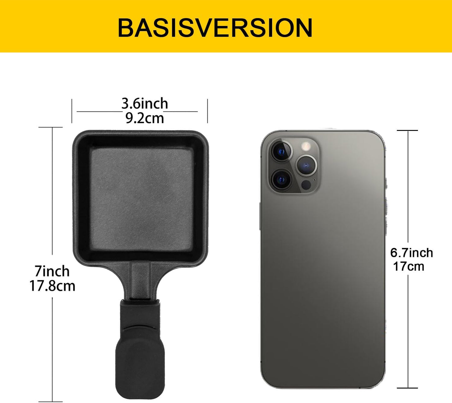 8 x antihaftbeschichtete Raclette-Pfannen, 8 Quadrat
