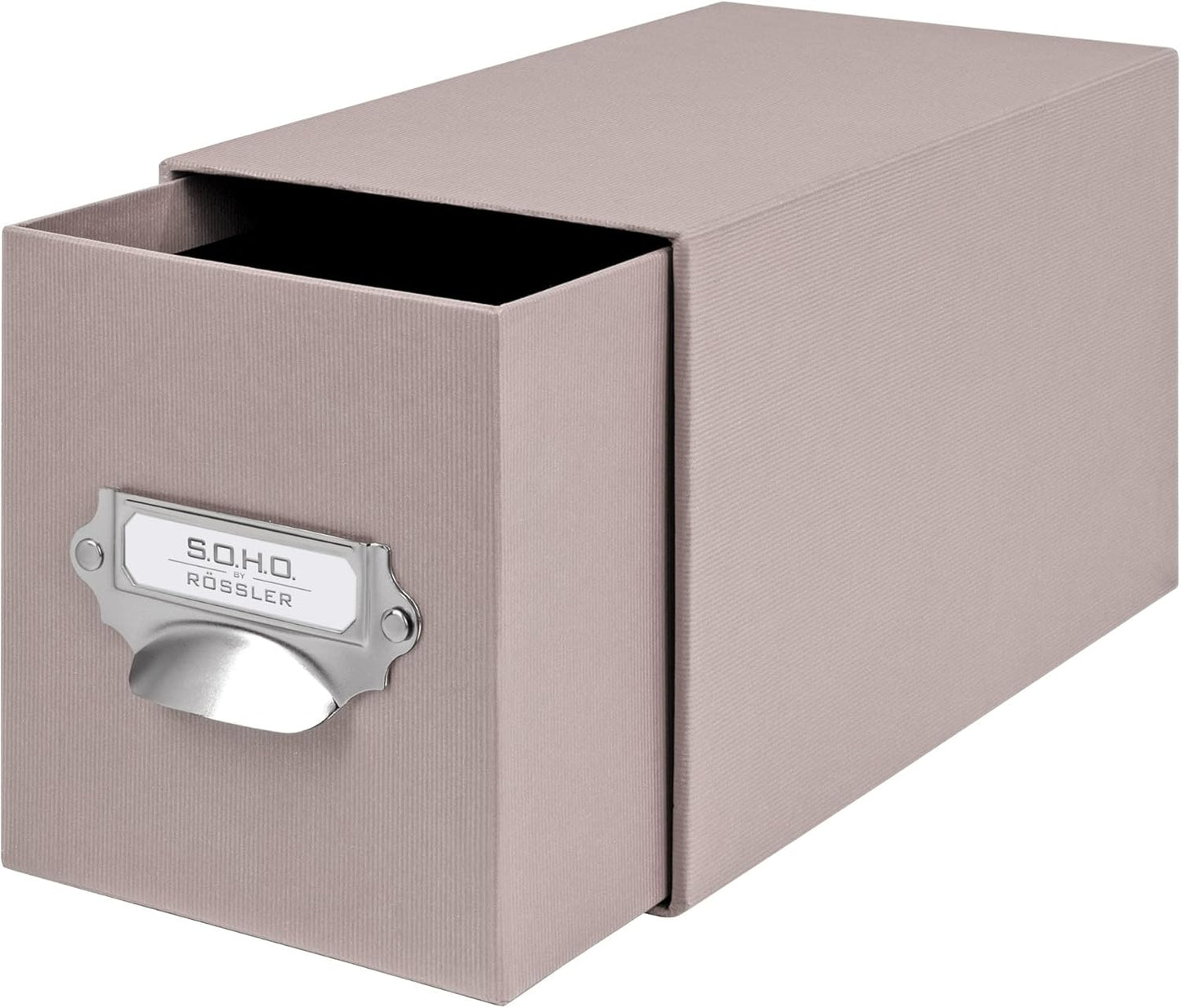 CD-Schubladenbox mit Organizer-Schublade, Taupe