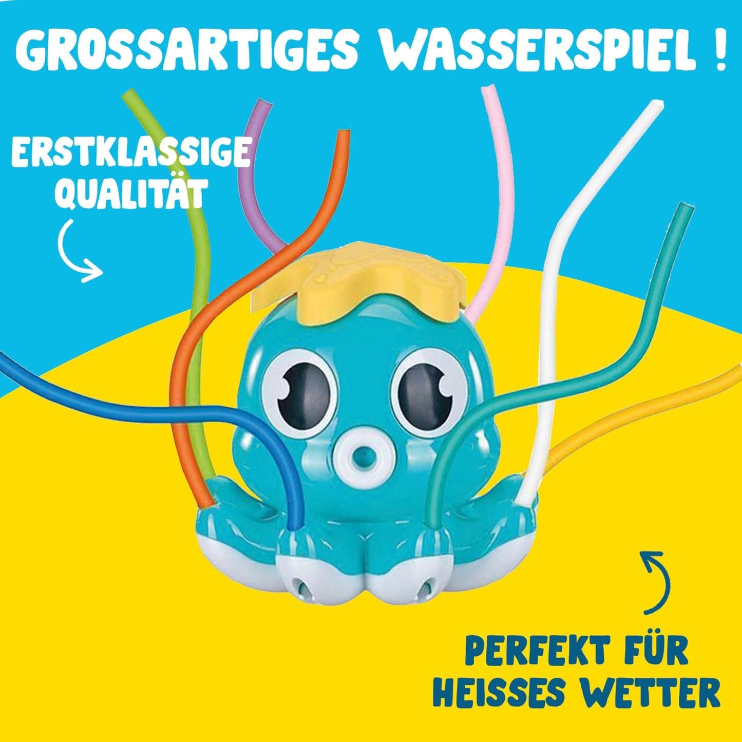 Sprinkler-Oktopus Wasserspielzeug, Sprinkler Oktopus Blau