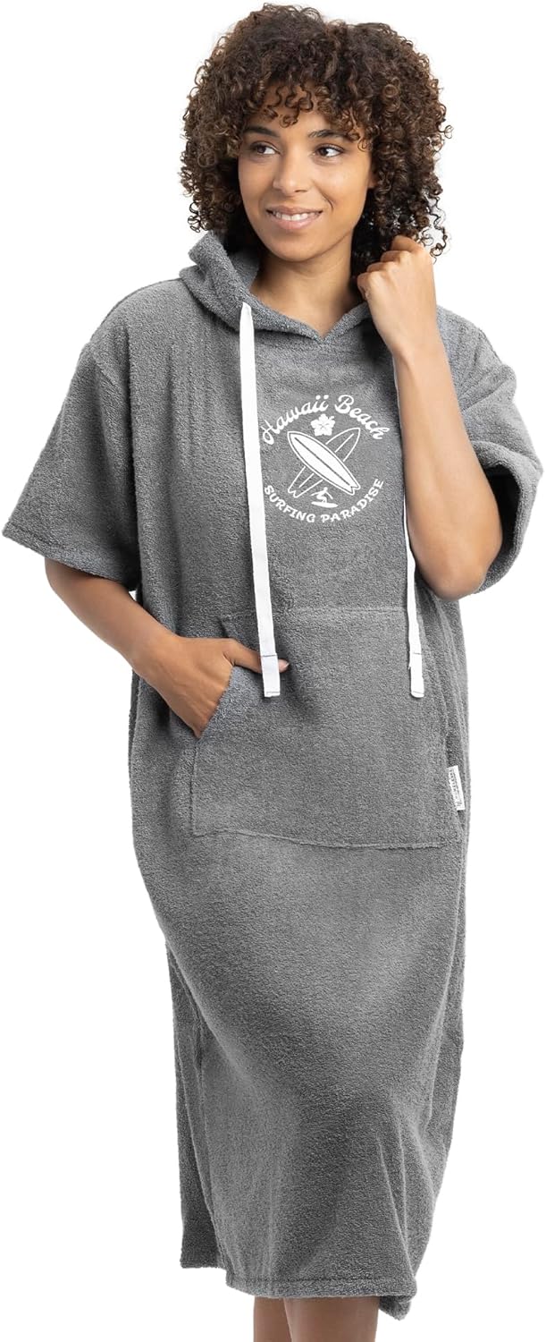Badeponcho Unisex, L-XL Anthrazit