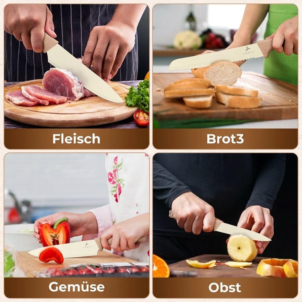 Messerset mit Block