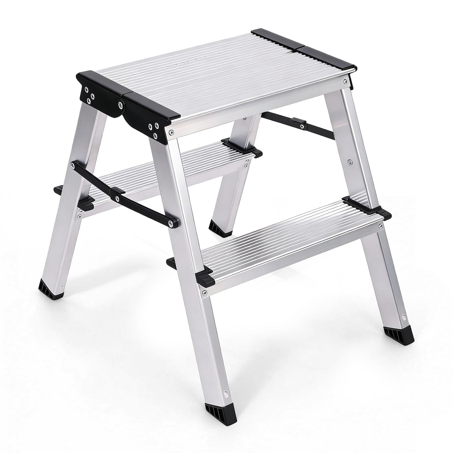 Klappbare Aluleiter mit 2 Stufen, 2 stufen (39 cm)
