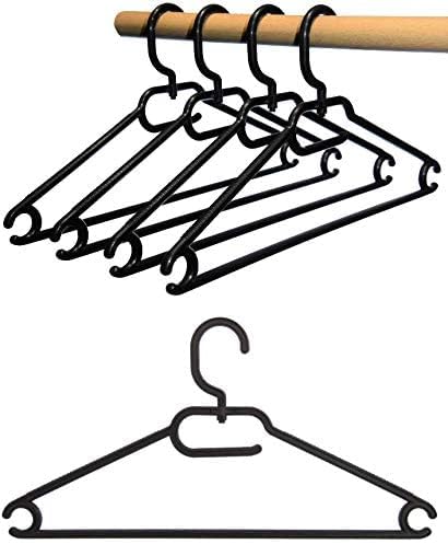 25er-Set Universalkleiderbügel, Schwarz