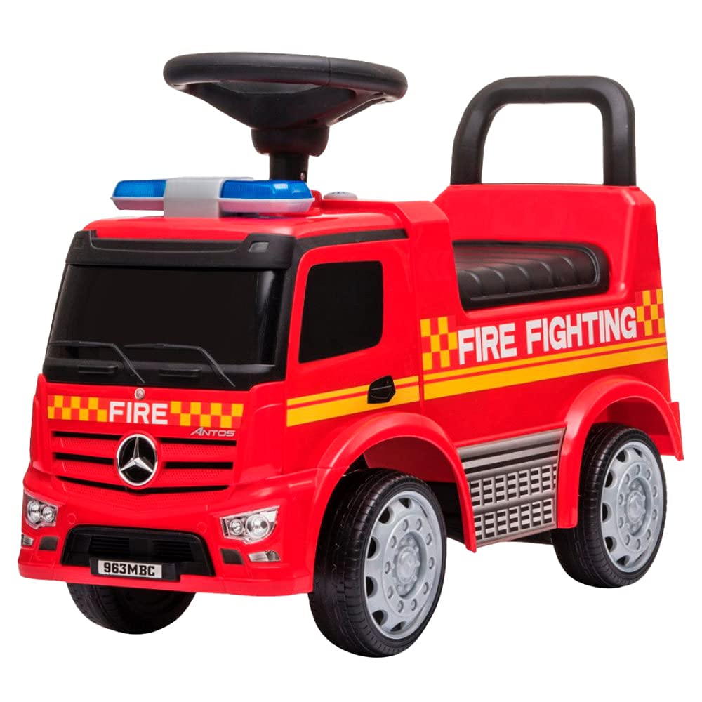 Rutschauto Feuerwehrauto mit Hupe, Rot