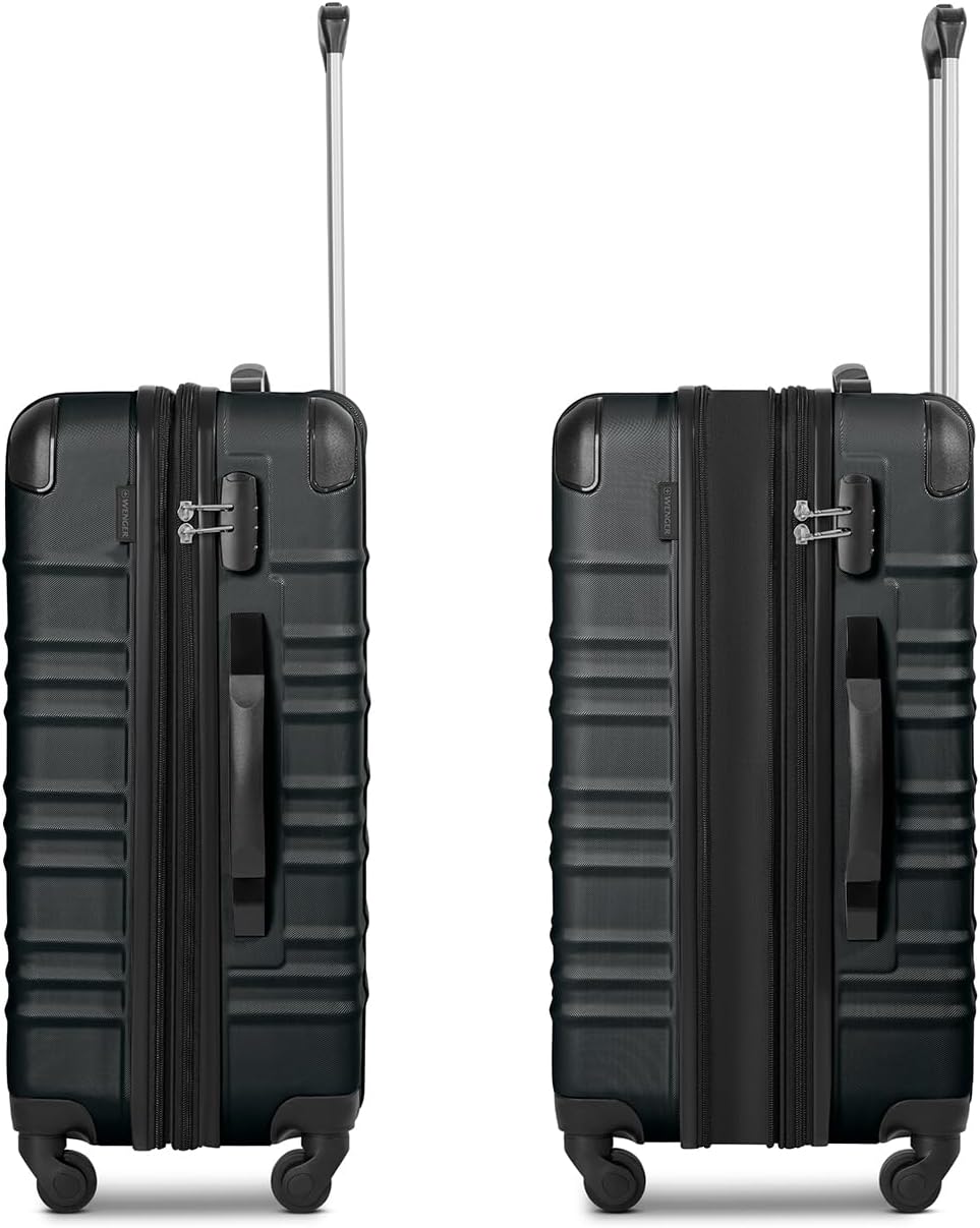 Amplar Evo 4 Rollen Kofferset, Schwarz Kofferset + (3-teilig)