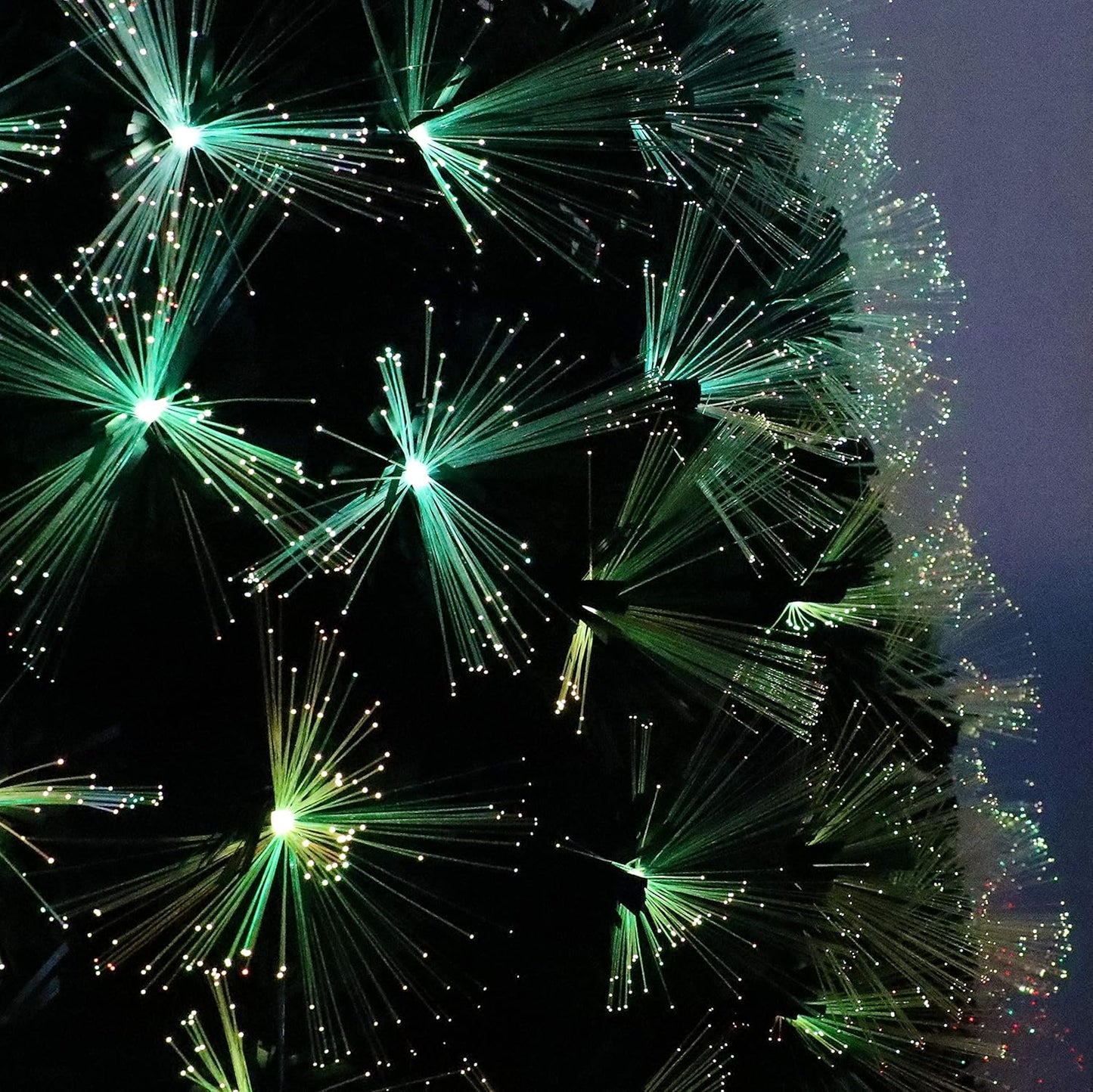 Künstlicher Weihnachtsbaum mit 260 LEDs, 210cm, Led Glasfaser Weihnachtsbaum