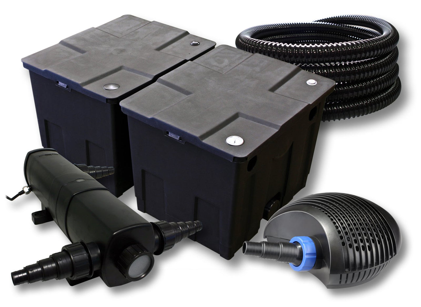 Teichfilter Komplettset mit Pumpe und UVC-Klärer