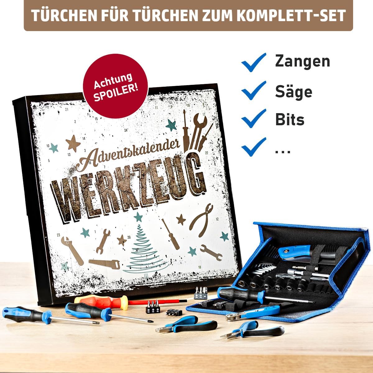 Adventskalender Werkzeug, Werkzeug-Set
