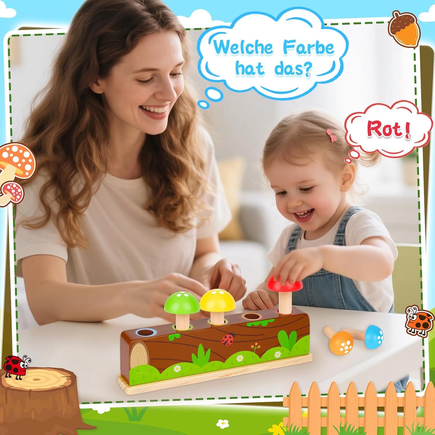 Pop Up Mushroom Bouncing Toy, pop up spielzeug
