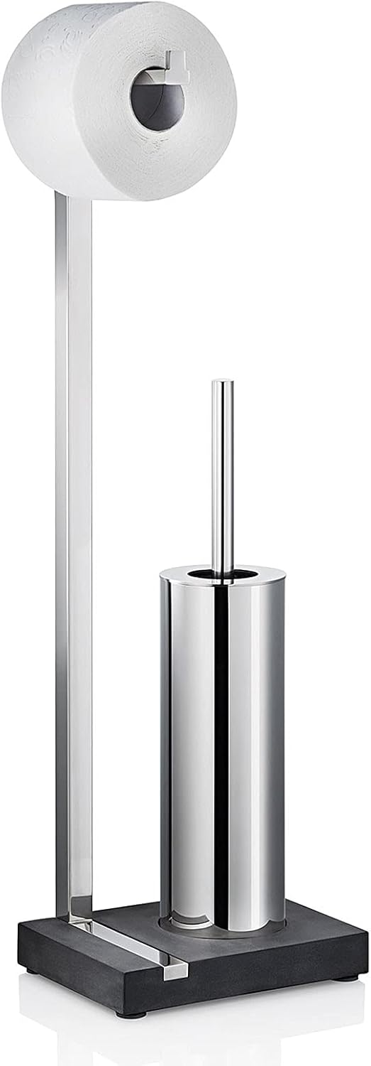 Bürstenhalter Menoto, Edelstahl Poliert Höhe 65 cm Single