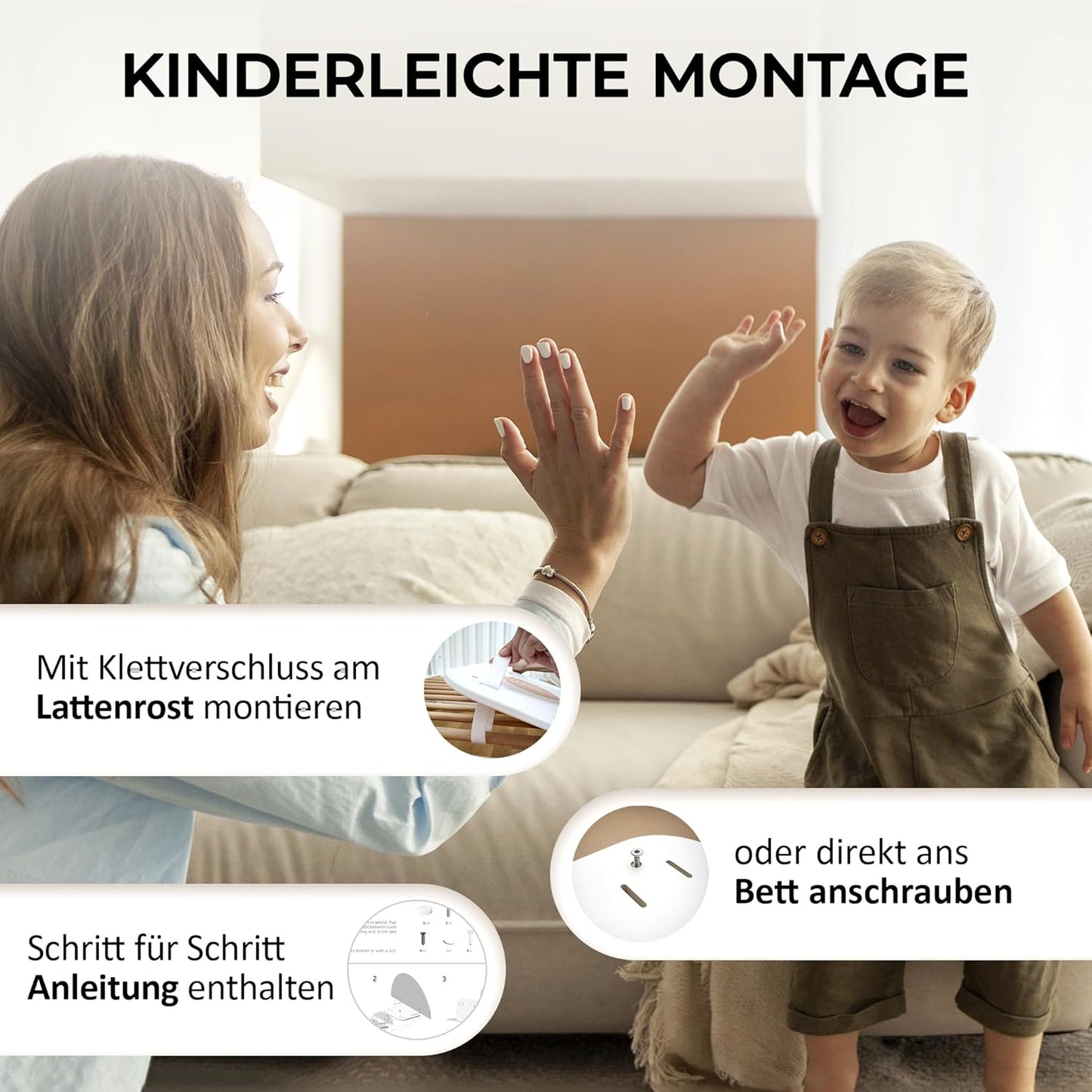 Rausfallschutz Bettgitter Remy für Kinderbetten, Modern