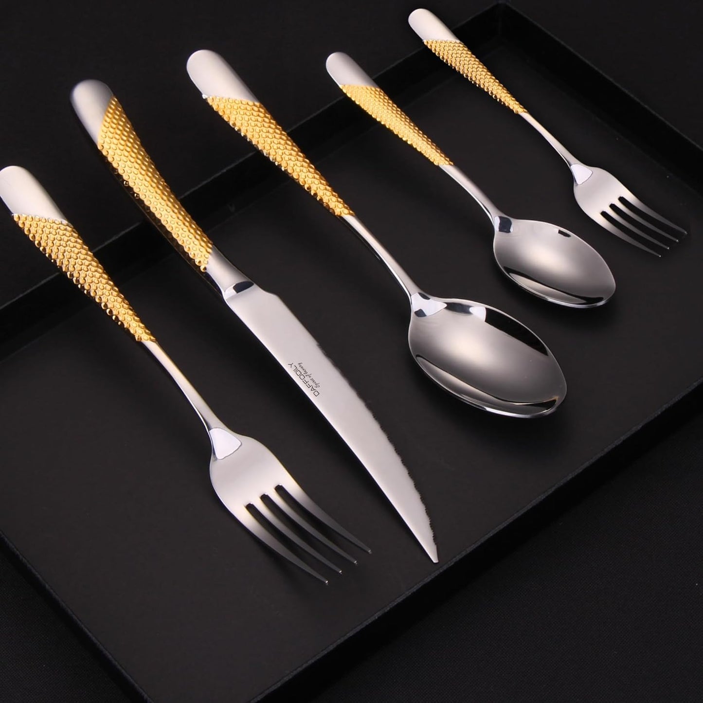 20-teiliges Besteck-Set (Spiegel-Finish), Signature - Gold - 20 Stk 20 Pcs - SET