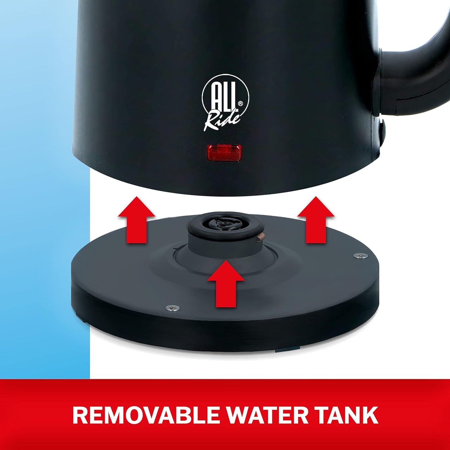 Reise-Wasserkocher mit Trockengehschutz, 0,5L-300W