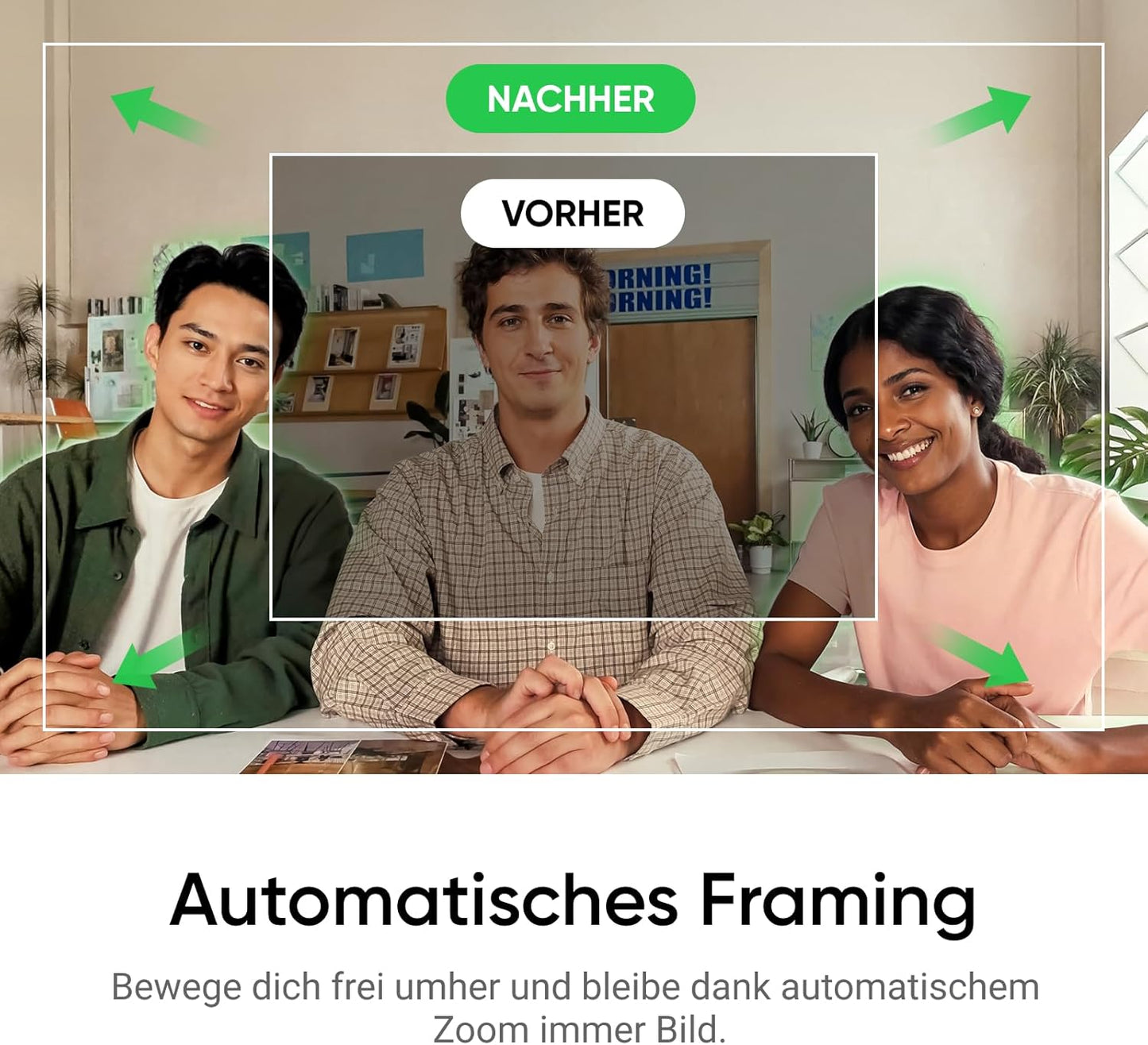 Link 2C Standard 4K Webcam mit Auto-Framing und HDR, Graphitschwarz Standard-Bundle