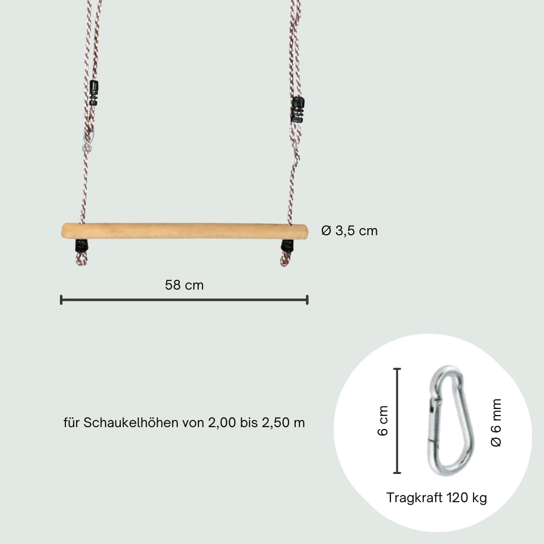 Trapez Schaukel, Trapez Holz