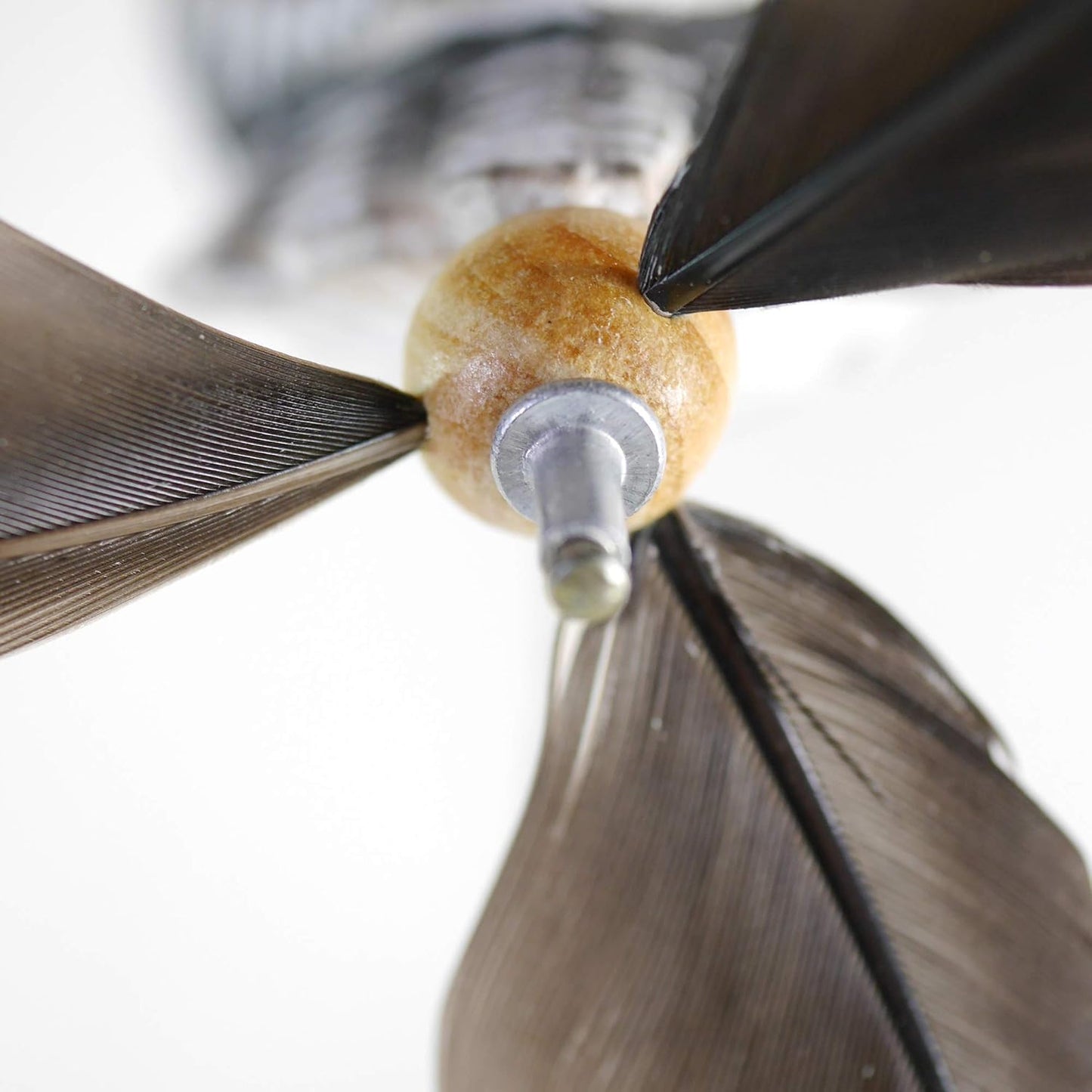 Windspiel Möwe-Rudil mit Feder Propeller, Albatross