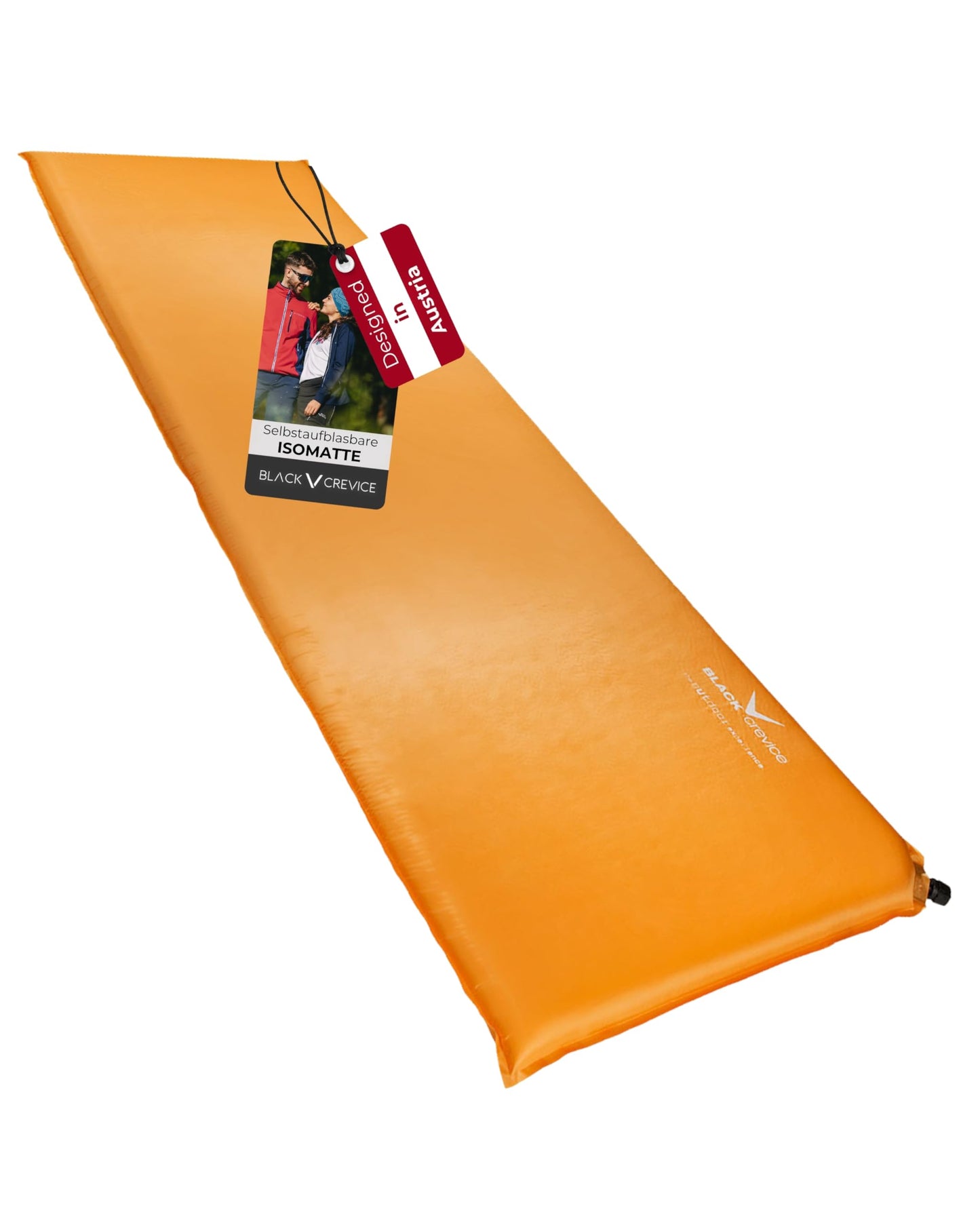 Selbstaufblasbare Luftmatratze, 3 cm Orange