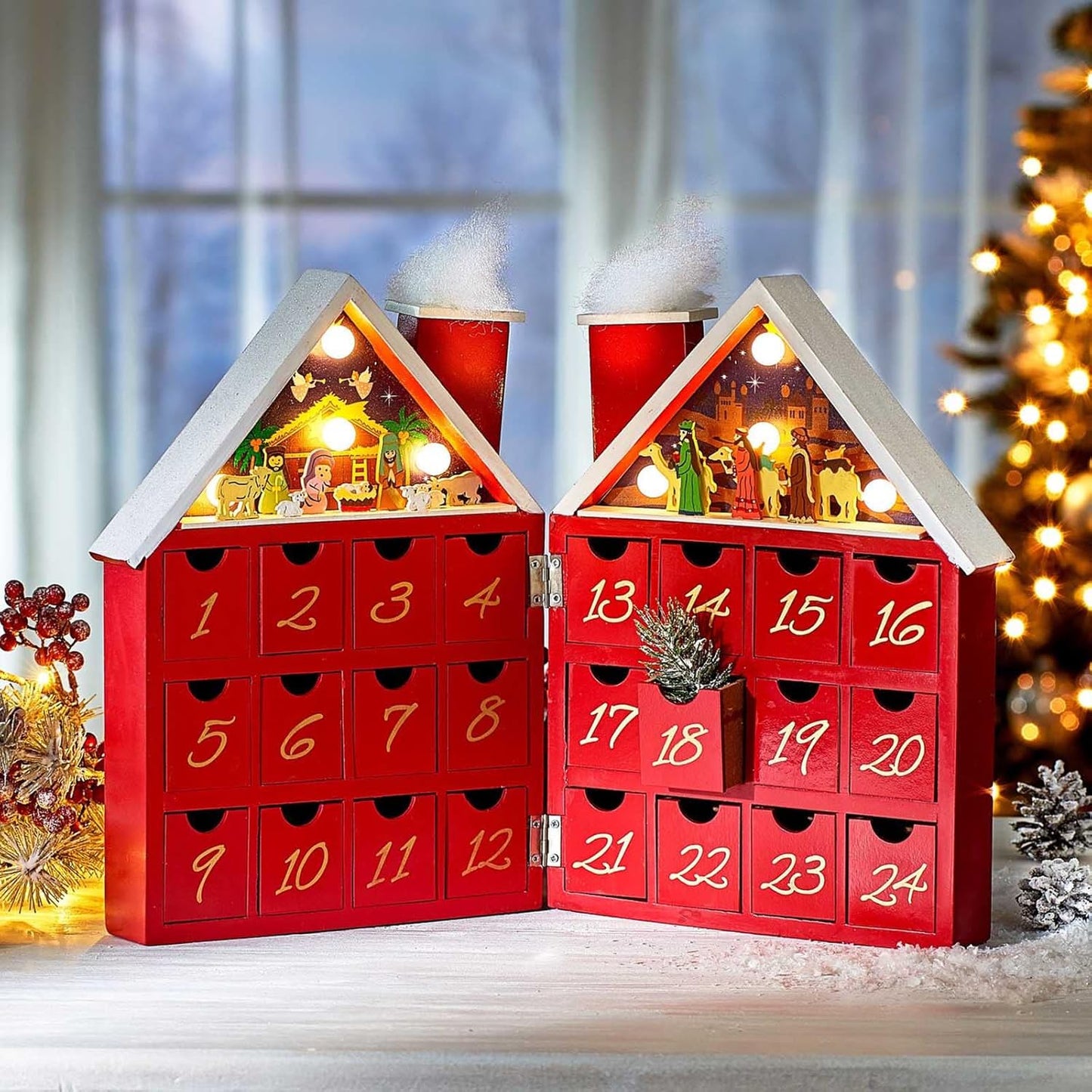 Befüllbarer Adventskalender mit Spieluhr