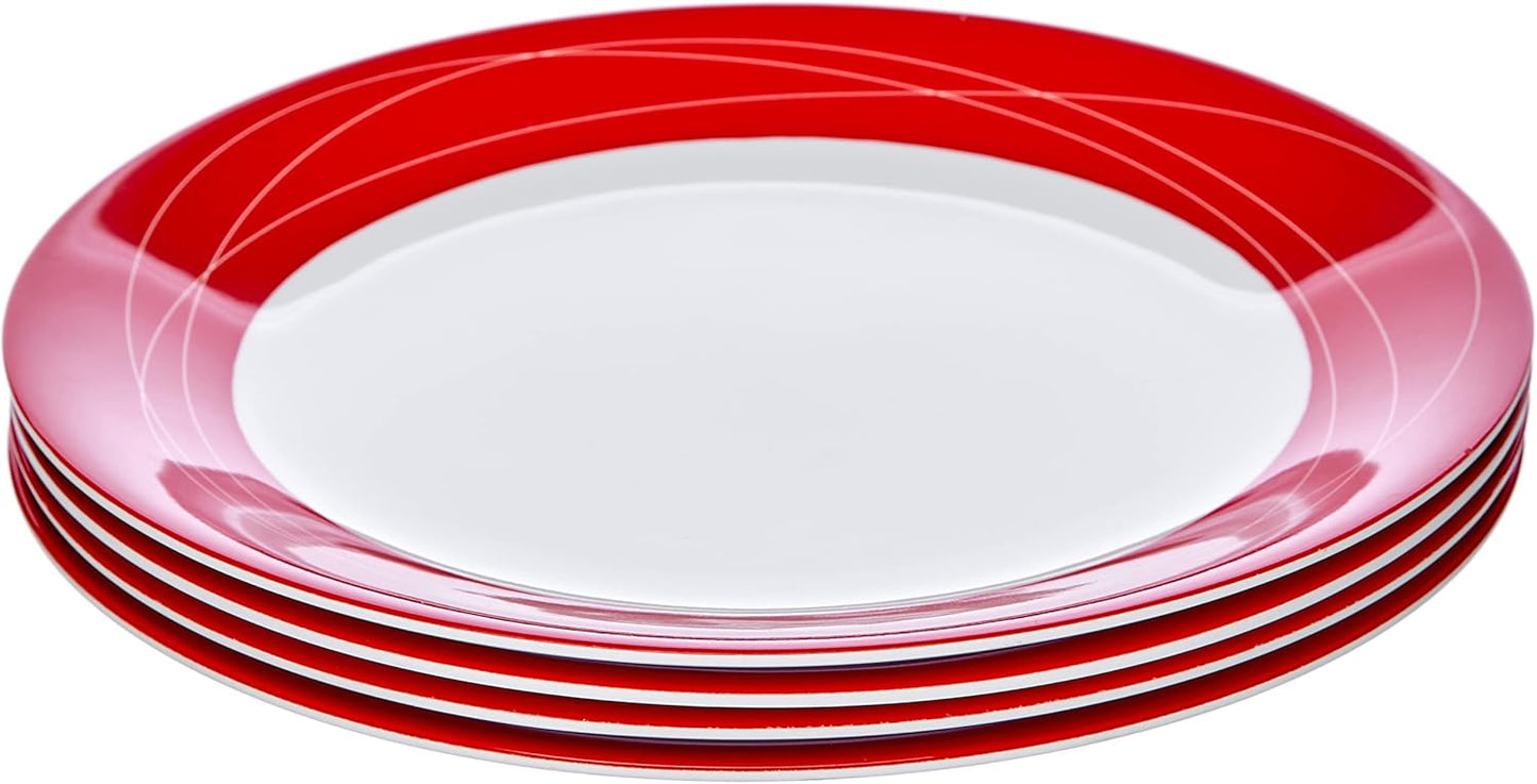 16-teiliges Geschirr-Set, Rot