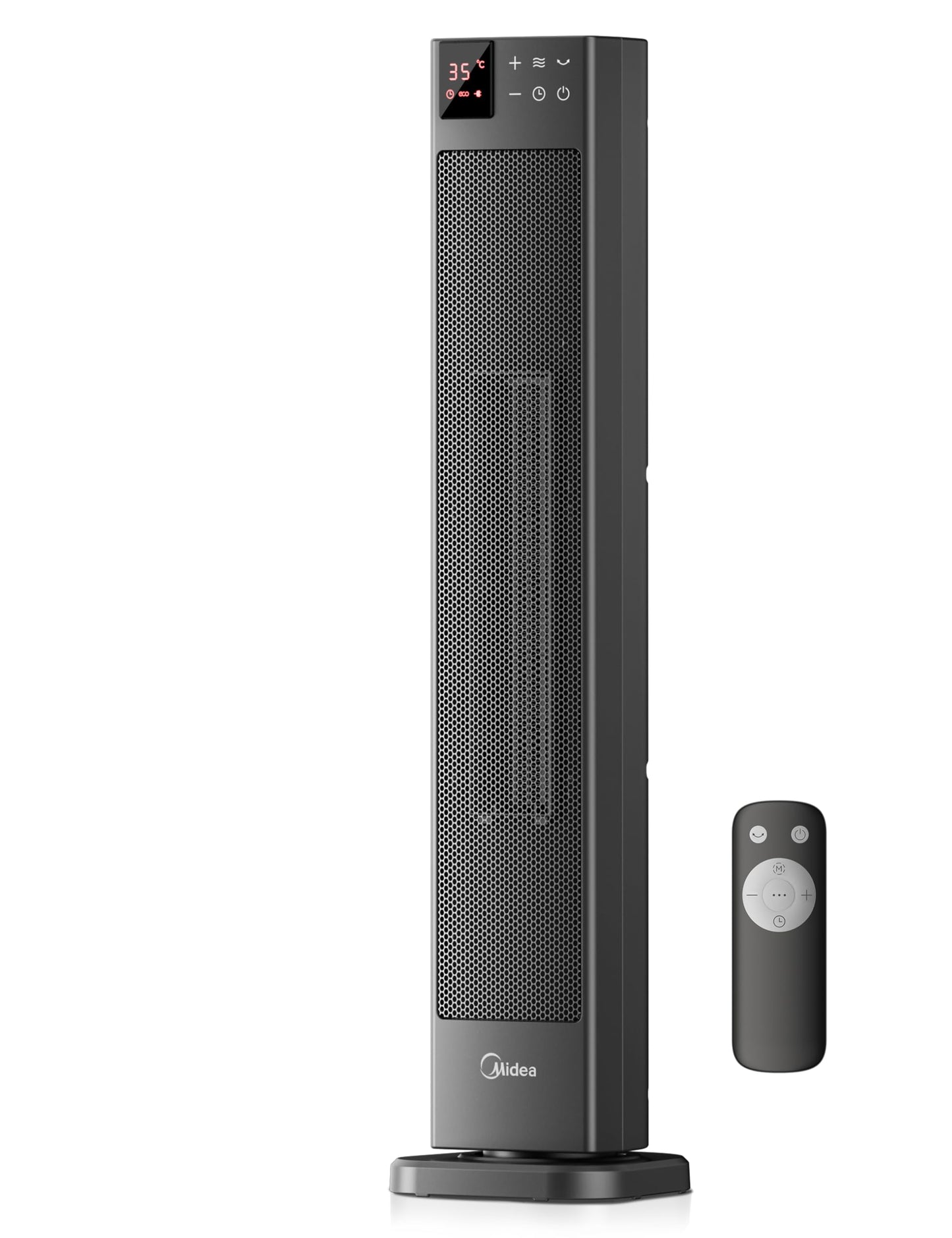 Turmheizlüfter mit Thermostat, Grau 76CM