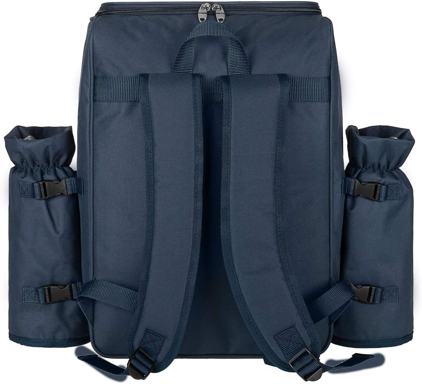 Picknickrucksack, navy blau weiss