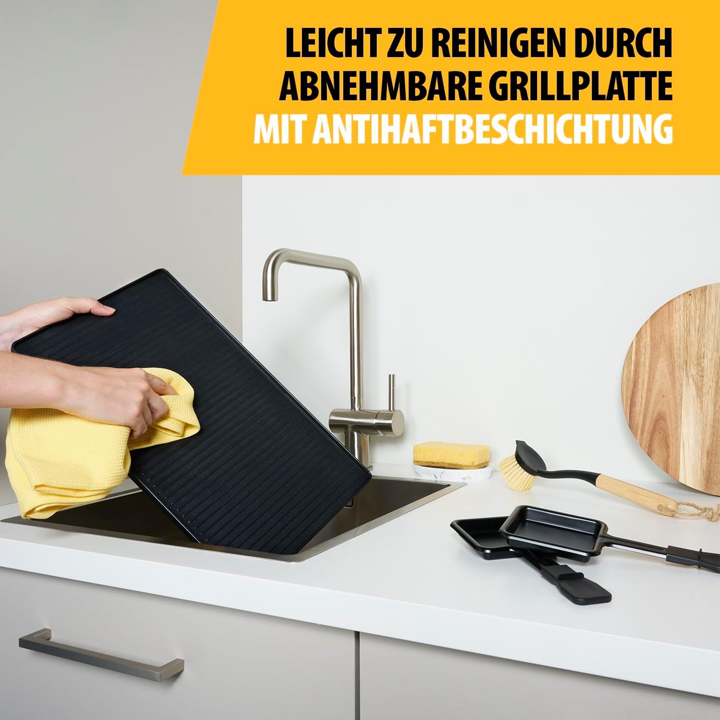 Raclettegerät RA-2748, 8 Schwarz