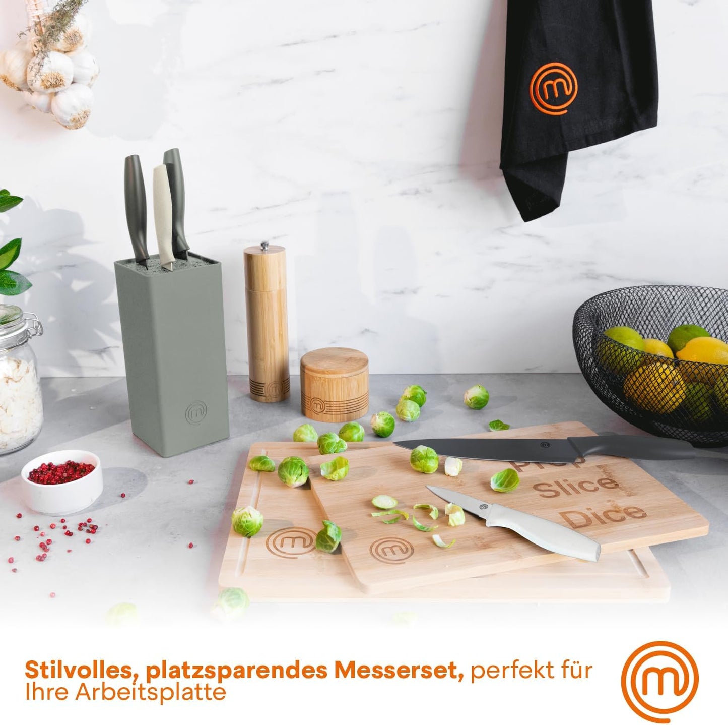 6-teiliges Messerblock-Set, Erde